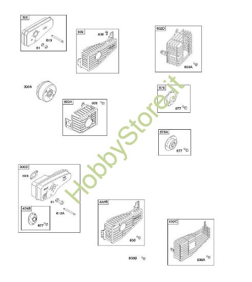F - Sistema di scarico B&S - 10 €¦ 10A902-2128-E1 brand Stihl